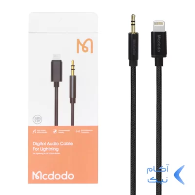 کابل Mcdodo Aux To Lightning - مشکی - RYL