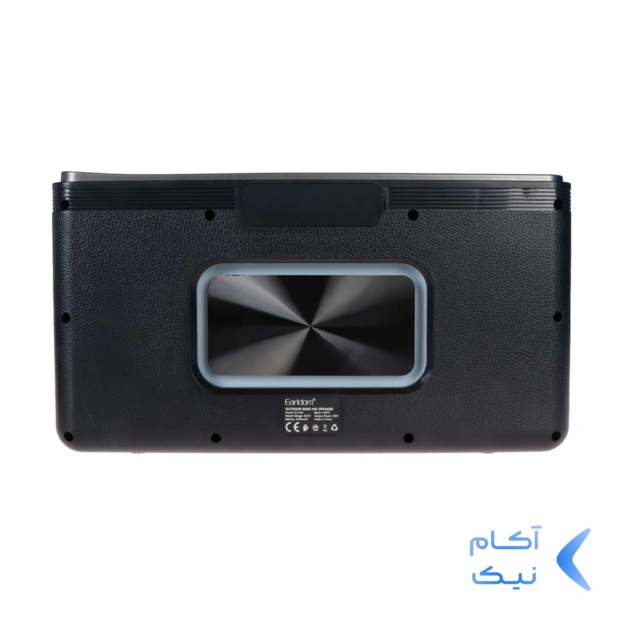 1570996ex8971848865-1.webp اسپیکر بی سیم 20وات Earldom همراه با دو میکروفن مدل A40 - مشکی