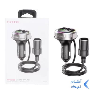 شارژر فندکی PD و فست سه پورت Earldom مدل M113 84W - مشکی