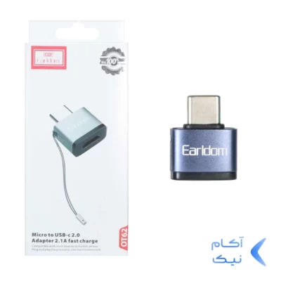 تبدیل فست Earldom Type-C To MicroUSB مدل OT62 - آبی