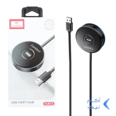 هاب 4 پورت Earldom USB2.0 مدل HUB13 - مشکی