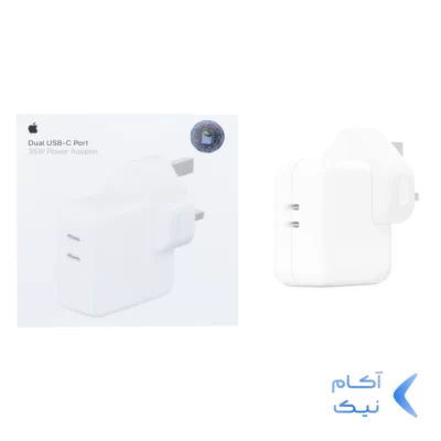 شارژر دیواری اپل 35W - B/A - سفید - اصلی (گارانتی 18 ماهه شرکتی)