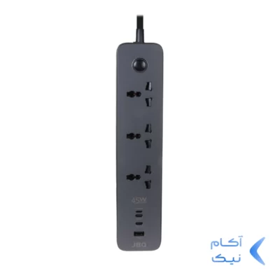 چندراهی برق JBQ مدل Multiple Security J725844 - مشکی (گارانتی یکساله رصاصی)