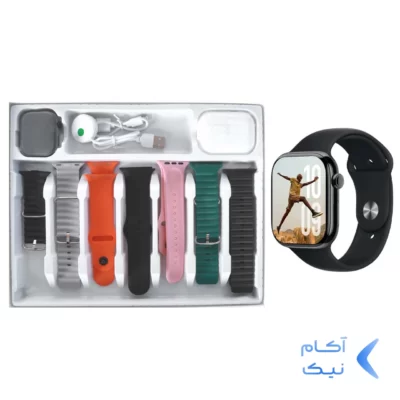 پک ساعت هوشمند KEQIWEAR مدل KW55 MAX Series 10 - مشکی
