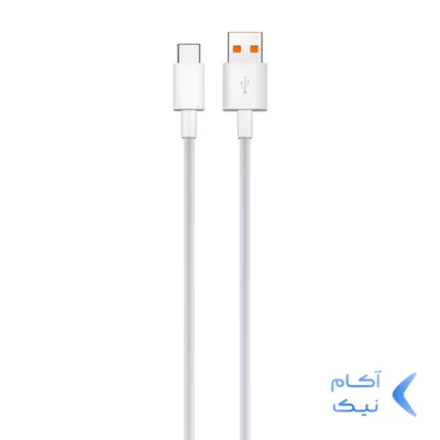 کابل شارژ فست CHERLO Type-C مدل CH-TC19 - سفید - SMO (بدون پک)