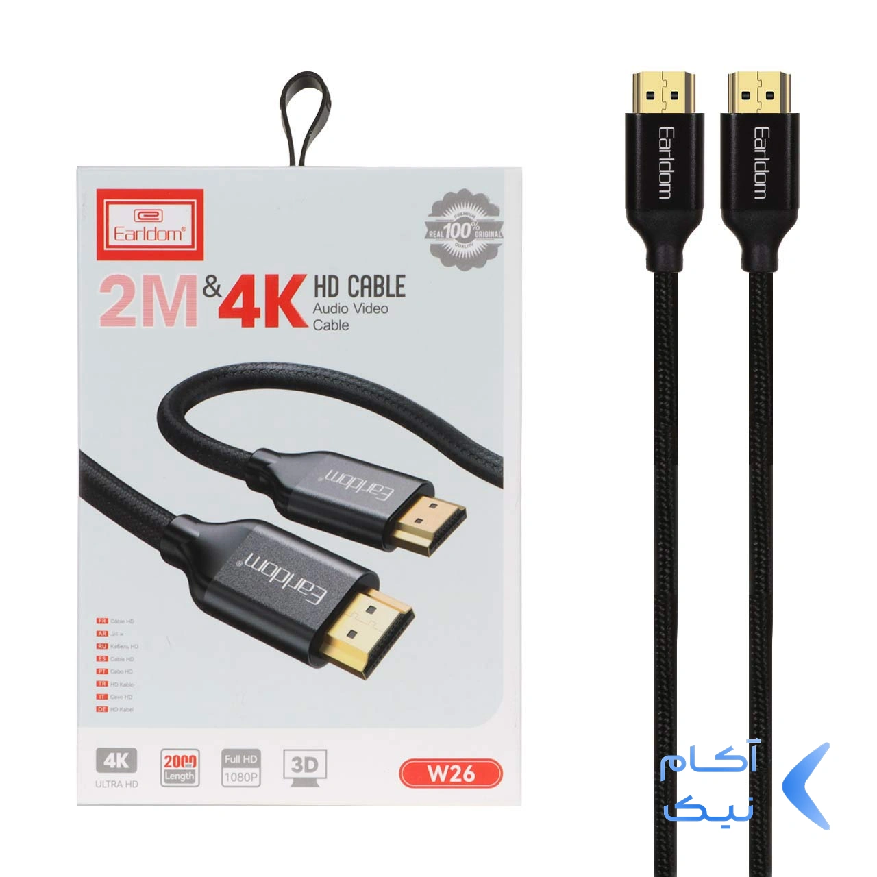1582642-1.webp کابل 2 متری Earldom HDMI مدل W26