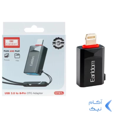 تبدیل Earldom Lightning To USB3.0 مدل OT87L - مشکی