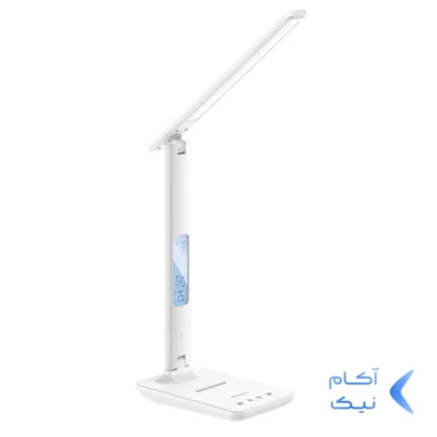 شارژر وایرلس و چراغ مطالعه Yesido مدل DS20 قابلیت نمایش ساعت،تاریخ و دماسنج روی پایه- سفید (گارانتی 18 ماه تعویض نیکان همراه)