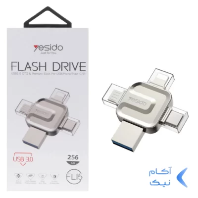مبدل Yesido USB OTG Flash Memory مدل FL15 ظرفیت 256GB (گارانتی 18 ماه تعویض نیکان همراه)