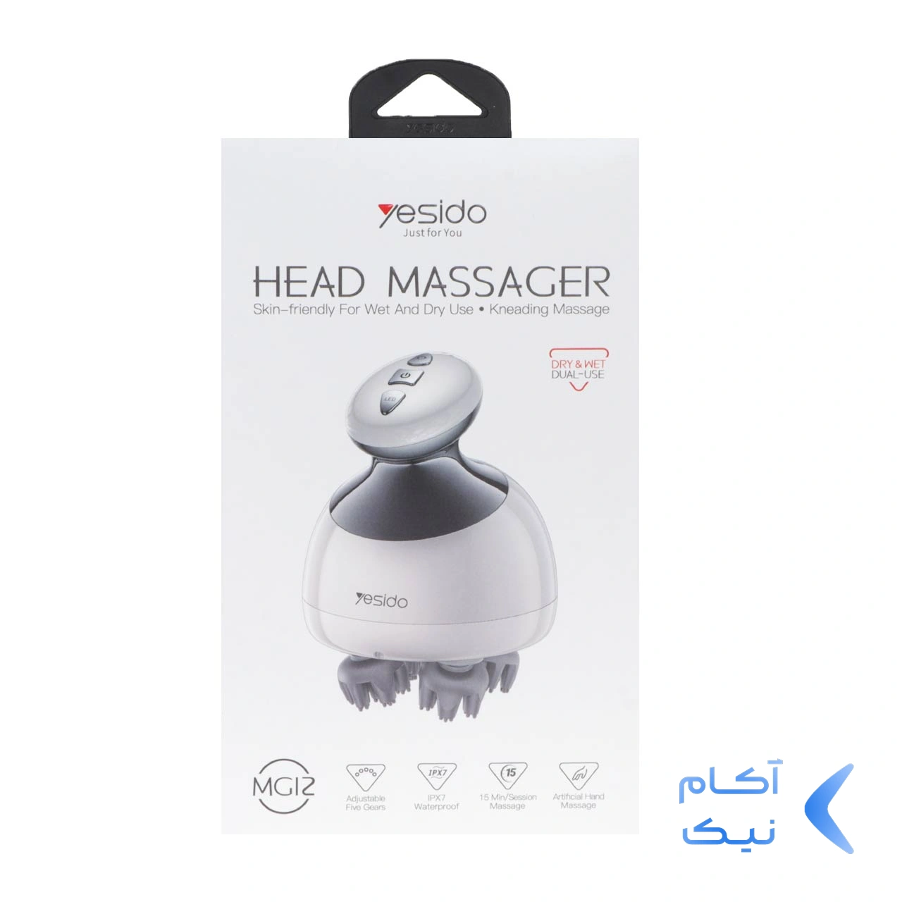 1582862ex8075786682-1.webp ماساژور شارژی سر Yesido HEAD Massage مدل MG12 (گارانتی 18 ماه تعویض نیکان همراه)