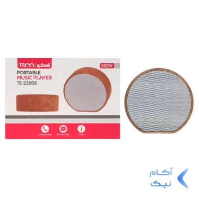 اسپیکر بی سیم 3 وات TSCO مدل TS 23008 - قهوه ای روشن