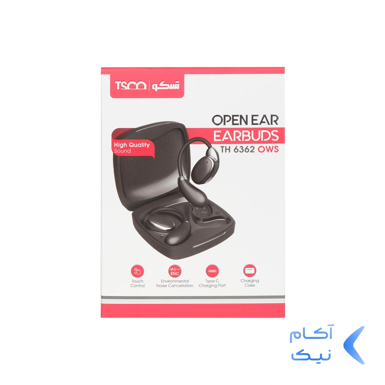 1590850ex7568768365-1.webp ایرفون بی سیم TSCO با قابلیت ENC مدل TH 6362 - مشکی