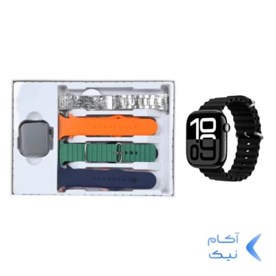 پک ساعت هوشمند KEQIWEAR مدل KW32 MAX - مشکی