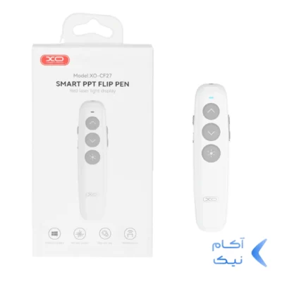 پرزنتر پاورپوینت شارژی دارای لیزر XO مدل XO-CF27 - سفید