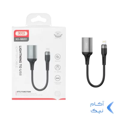 کابل XO Lightning TO USB OTGمدل XO-NB201 - مشکی