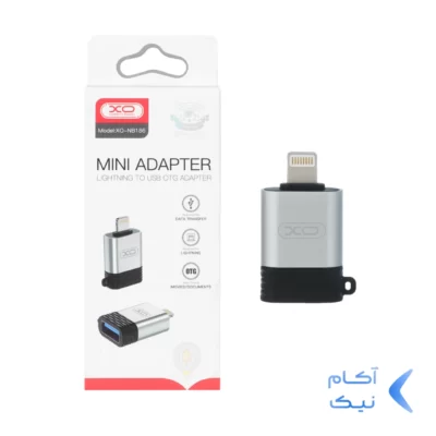 تبدیل XO Lightning To USB OTGمدل XO-NB186 - خاکستری