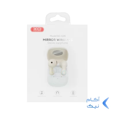 ایرفون بی سیم XO مدل G28 - سفید کرم