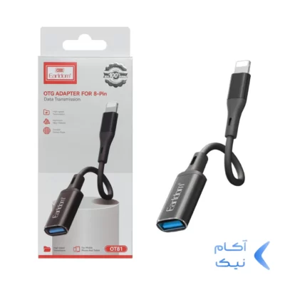 تبدیل Earldom Lightning to USB2.0 OTGمدل OT81 - مشکی
