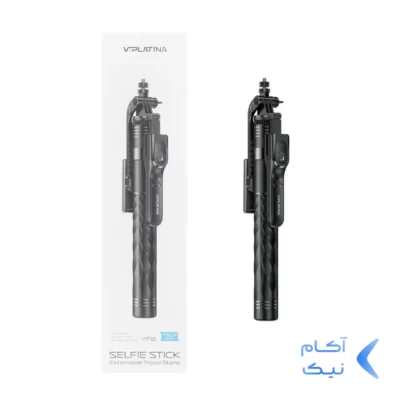 مونوپاد و سه‌پایه نگهدارنده گوشی موبایل VIPLATINA مدل VF16 ، ریموت‌دار با ارتفاع 175 سانتی‌متر - مشکی (گارانتی 18 ماه تعویض نیکان همراه)