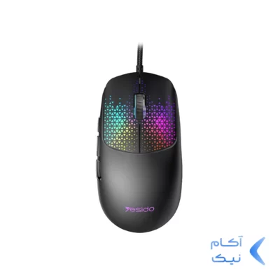 ماوس باسیم گیمینگ Yesido مدل KB32 - مشکی (گارانتی 18 ماه تعویض نیکان همراه)