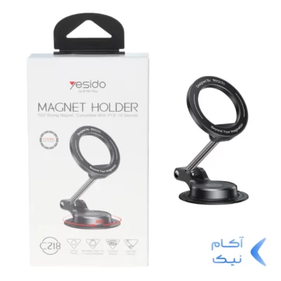هولدر مگنتی گوشی موبایل Yesido مدل C218 - مشکی