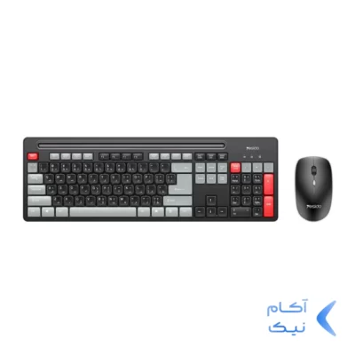 کیبورد و ماوس بی سیم Yesido مدل KB43 - مشکی (گارانتی 18 ماه تعویض نیکان همراه)