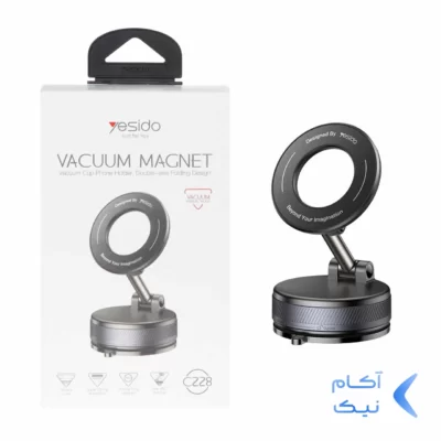 هولدر وکیومی مگنتی گوشی موبایل Yesido موبایل C228 - مشکی