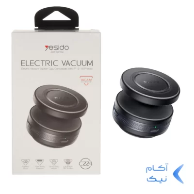 هولدر گوشی موبایل مگنتی وکیومی شارژی Yesido مدل C224 - مشکی