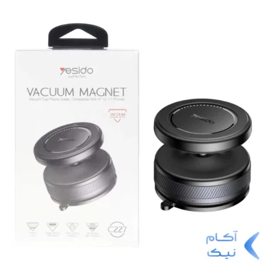 هولدر وکیومی مگنتی گوشی موبایل Yesido مدل C227 - مشکی
