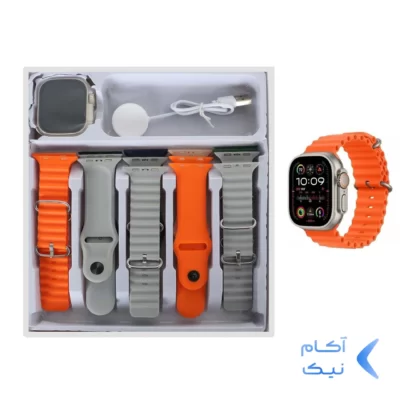 پک ساعت هوشمند KEQIWEAR مدل KW33 ULTRA 3 - طلایی