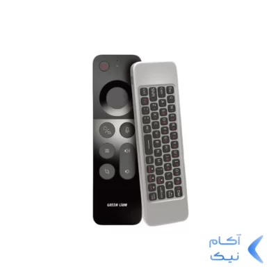 ریموت کنترل بی‌سیم Green Lion مدل GN4INWRMTBK با کیبورد و ماوس - مشکی (گارانتی 24 ماهه ایویز)