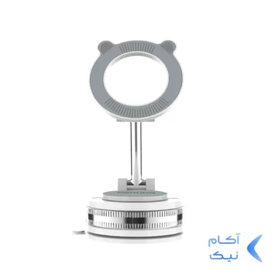 هولدر گوشی موبایل وکیومی مگنتی Porodo مدل PDCCJ33WH - سفید
