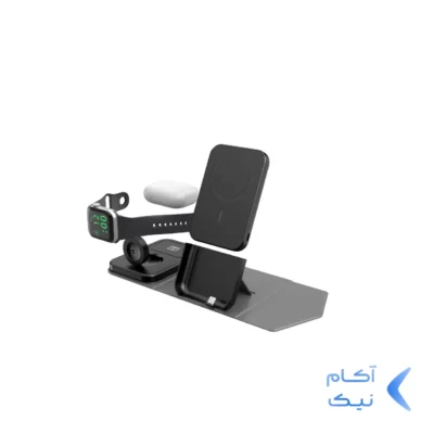 پاوربانک و شارژر وایرلس Green Lion مدل GNTIPR5KPBGY - خاکستری (گارانتی 24 ماهه ایویز)