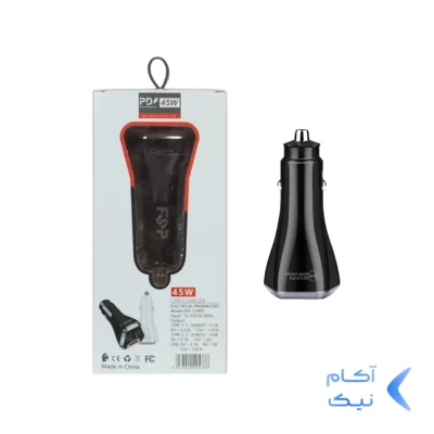 شارژر فندکی فست PD سه پورت FSP مدل YSY-319PD 45W - مشکی BSA