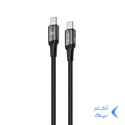 کابل شارژ PD و فست Green Lion Type-C To Type-C مدل GNLUCTC100WBK 100W - مشکی (گارانتی 24 ماهه ایویز)