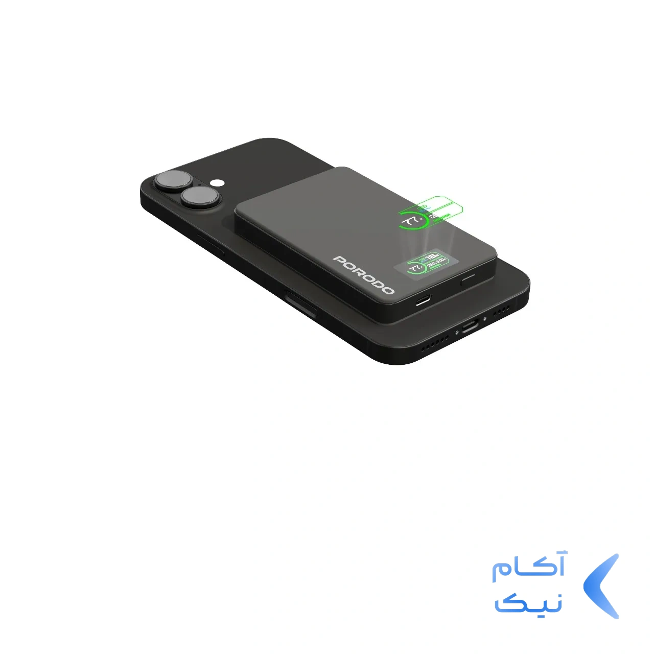 1624578_1AI8c8122-1.webp پاوربانک (PD و فست شارژ) Porodo 10000mAh مدل PB085 PDPBFCH085DG 20W - خاکستری (گارانتی 24 ماهه ایویز)