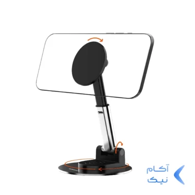 هولدر گوشی موبایل پایه دار Porodo مدل PDCCT21BK - مشکی