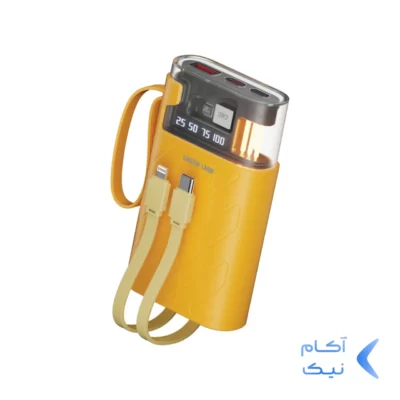 پاوربانک (PD و فست شارژ) Green Lion 10000mAh مدل ELIXIR VAULT GNELXRVLTYL 22.5W - زرد (گارانتی 24 ماهه ایویز)