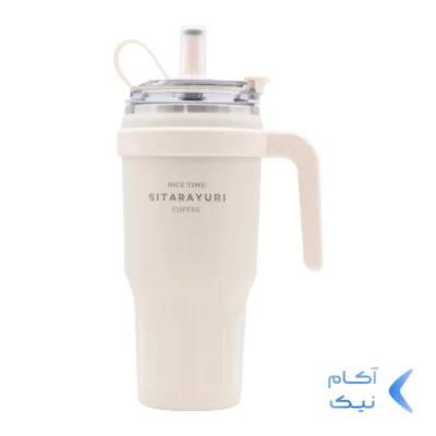تراول ماگ Sitarayuri مدل ZF-038 ظرفیت 1.1 لیتر - سفید