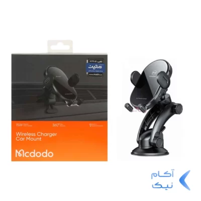 شارژر وایرلس و هولدر موبایل دریچه کولری Mcdodo مدل CH-762 - مشکی