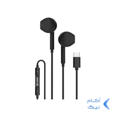 هندزفری باسیم با پورت Green Lion Type-C مدل GNSTROEPTCBK - مشکی (گارانتی 24 ماهه ایویز)