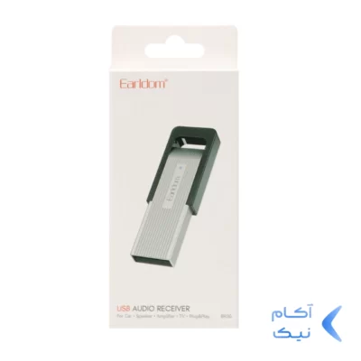 دانگل بلوتوث انتقال صدا Earldom مدل BR30 - نقره ای (دارای میکروفن و قابلیت مکالمه)