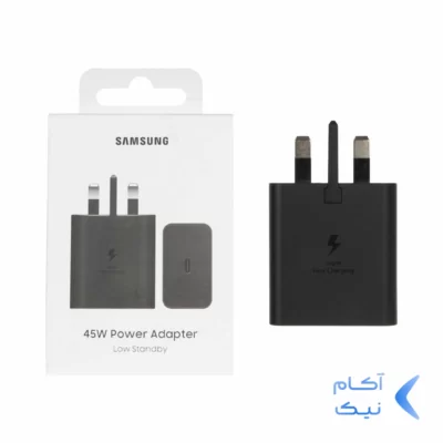 شارژر دیواری سه پین PD و فست تک پورت SAMSUNG مدلEP-T4511 45W - مشکی اصل چین (گارانتی 18 ماهه تعویض اچ دی سرویس )