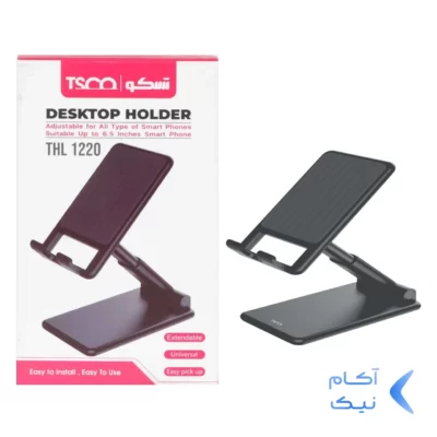 هولدر گوشی موبایل پایه دار رومیزی Tsco مدل THL 1220 - مشکی