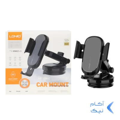 هولدر گوشی موبایل وکیومی LDNIO مدل MW21-1 - مشکی