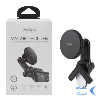 هولدر گوشی موبایل مگنتی قابلیت نصب بر روی مانیتور خودرو Yesido مدل C213 - مشکی