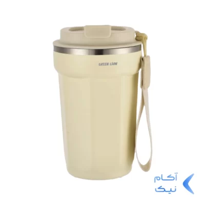 ماگ مسافرتی Green Lion مدل Vacuum Mug GNVCMC380MLBG - بژ (گارانتی 24 ماهه ایویز)