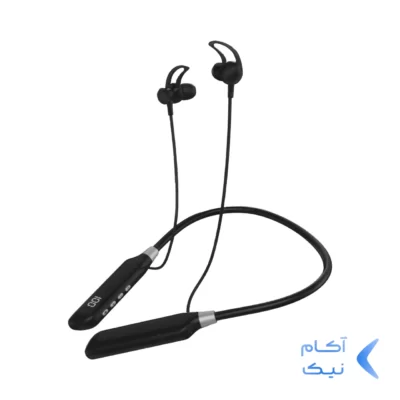 هندزفری گردنی بی سیم BUKU مدل BE-007 - مشکی - MMS