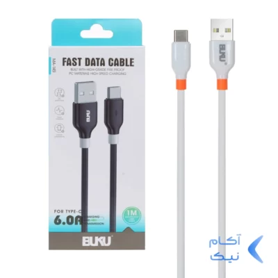 کابل شارژ فست BUKU Type-C مدل MA-149 - سفید - MMS