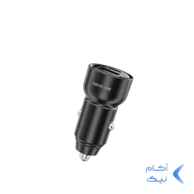 شارژر فندکی PD و فست دو پورت Green Lion مدل ROADVOLT GNRODVLTBK 60W - مشکی (گارانتی 24 ماهه ایویز)